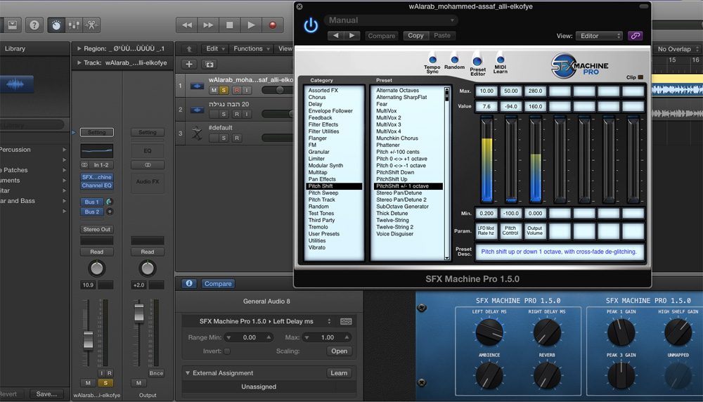 MIDI control on Apple Logic